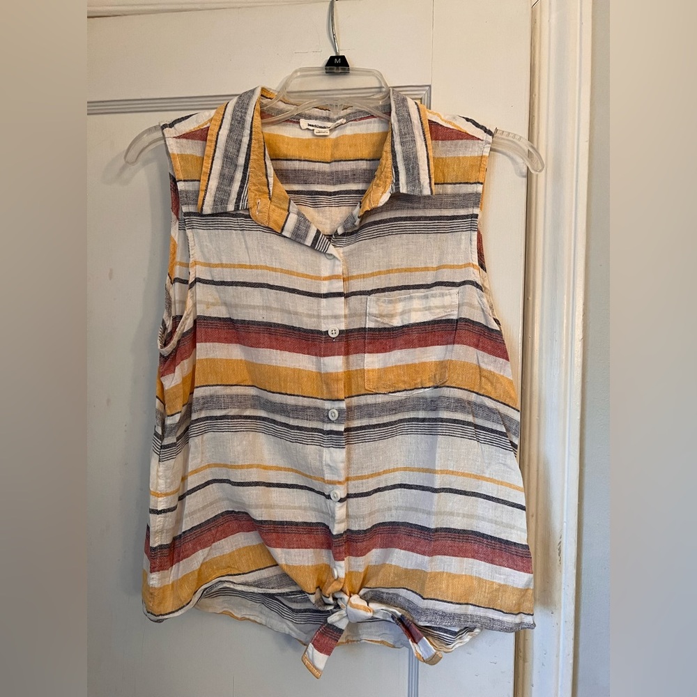 Beach lunch lounge linen blend size M
